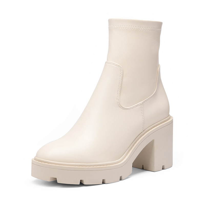 Women s Lug Sole Booties Chunky Ankle Boots Dream Pairs